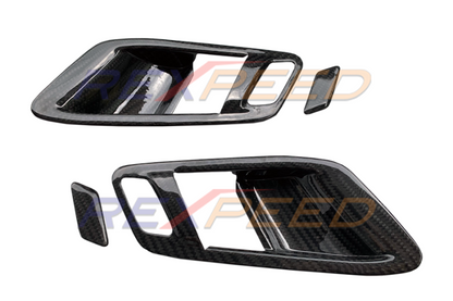 Rexpeed Dry Carbon Inner Door Handle Covers Matte for Toyota Supra
