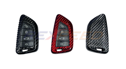 Rexpeed Dry Carbon Key Fob Cover Red for Toyota Supra