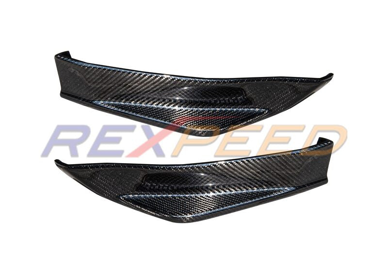 Rexpeed STI Style Carbon Rear Bumper Extensions for BRZ/GT86