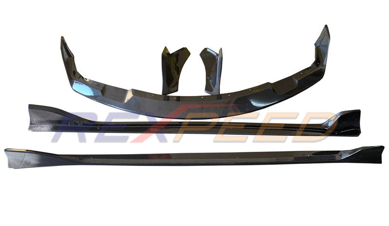 Rexpeed Supra V3 CF Aerodynamic Kit Matte (Splitter+Skirt+Spats)