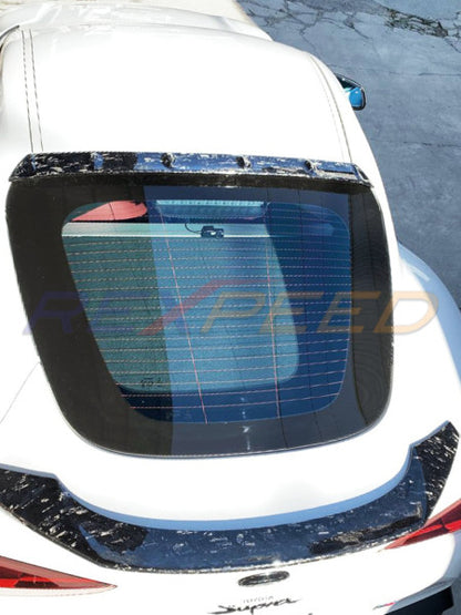 Rexpeed V3 Forged Carbon Roof Spoiler Gloss for Toyota Supra
