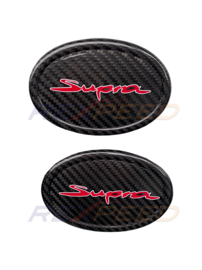 Rexpeed Dry Carbon Emblem Cover for Toyota Supra GR