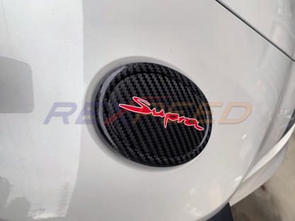 Rexpeed Dry Carbon Emblem Cover for Toyota Supra GR
