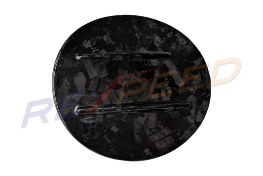 Rexpeed Forged Carbon Fuel Door Cover Gloss for Toyota Supra