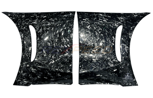 Rexpeed V2 Forged Carbon Front Fender Duct Panel Matte for Toyota Supr