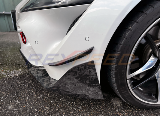 Rexpeed V2 Front Canards Gloss Carbon for Toyota Supra