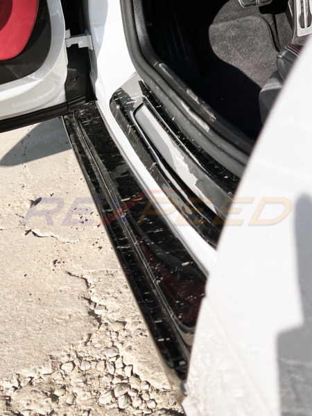 Rexpeed Forged Carbon Door Sill Plate Gloss for Toyota Supra