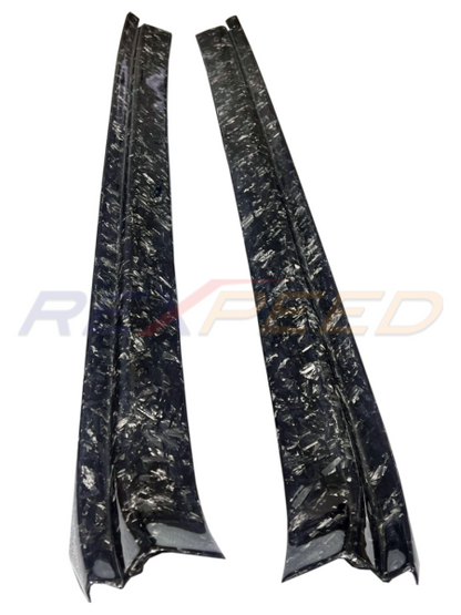 Rexpeed Forged Carbon Door Sill Plate Gloss for Toyota Supra