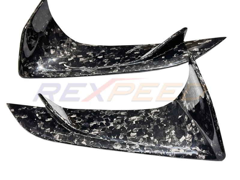 Rexpeed Full Carbon Lower Front Bumper Covers Matte for Toyota Supra