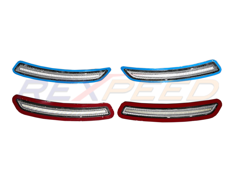 Rexpeed Front & Rear Side Markers Clear Lens for Toyota Supra