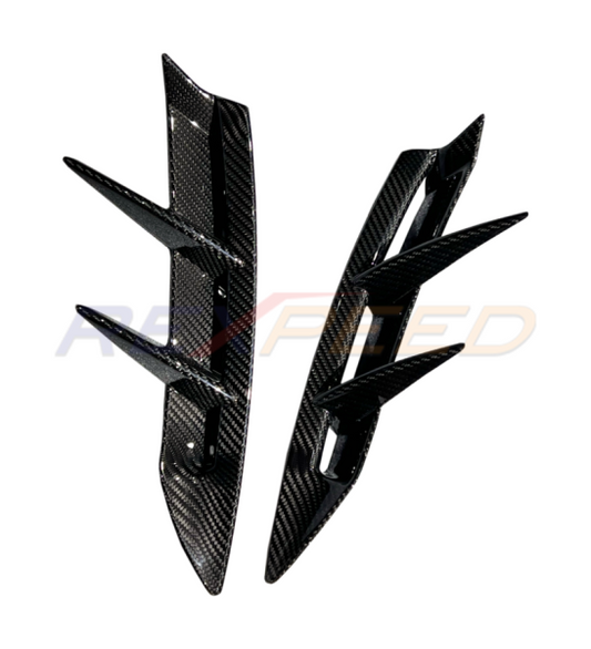 Rexpeed Dry Carbon Rear Canards V2 for Toyota Supra