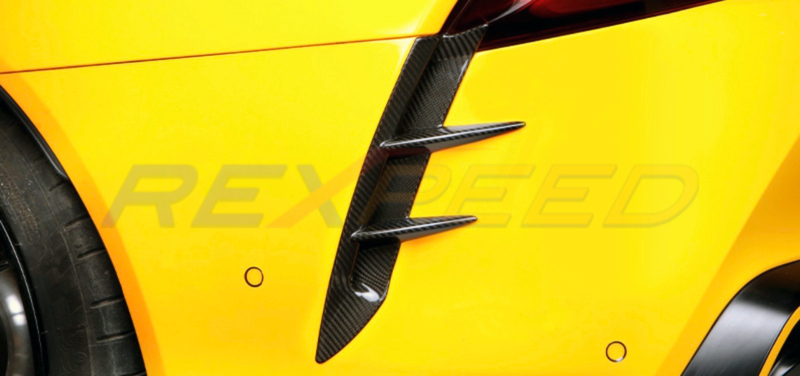 Rexpeed Dry Carbon Rear Canards V2 for Toyota Supra
