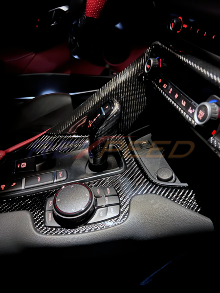 Rexpeed Supra GR Dry Carbon Shift Knob Cover Gloss