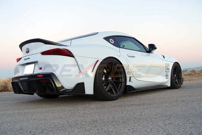 Rexpeed Supra GR V2 CF Side Skirt Extension Matte for Toyota