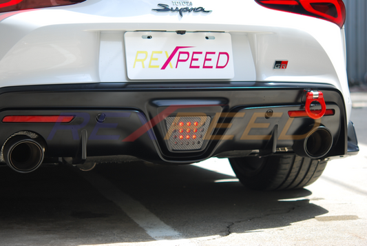 Rexpeed Carbon Fiber Reverse Light Badge for Toyota Supra