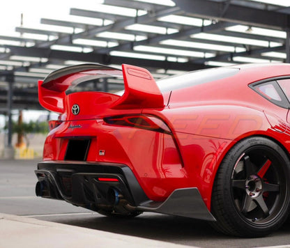 Rexpeed Supra V3 Carbon Fibre Rear Bumper Side Spats Matte