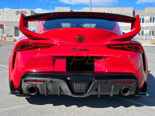 Rexpeed V3 Carbon Fibre Rear Diffuser Matte for Toyota Supra