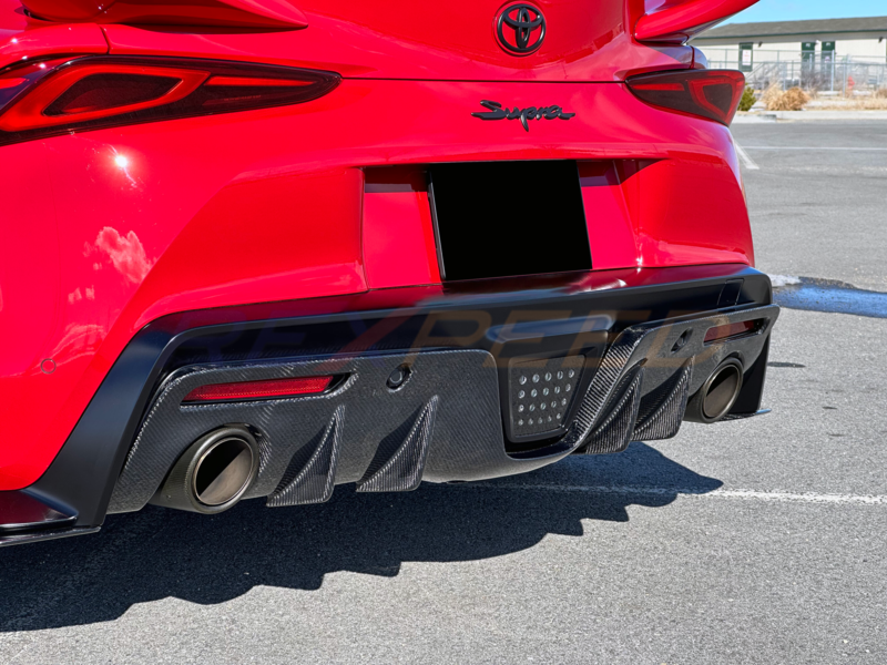 Rexpeed V3 Carbon Fibre Rear Diffuser Matte for Toyota Supra
