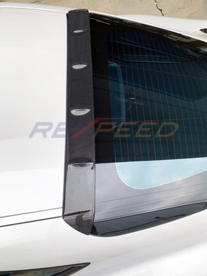Rexpeed V3 Carbon Fibre Roof Spoiler Gloss for Toyota Supra
