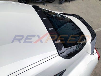 Rexpeed V3 Carbon Fibre Roof Spoiler Gloss for Toyota Supra
