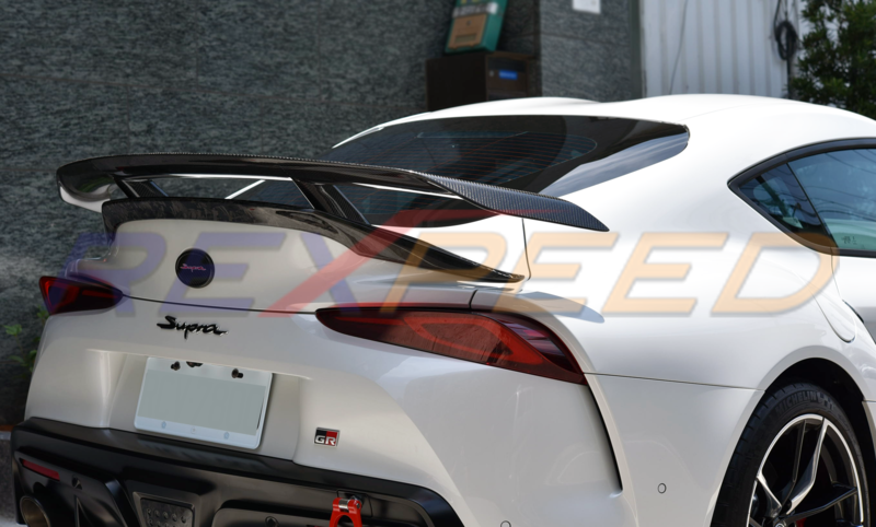 Rexpeed V3 Carbon Fibre Rear Wing Gloss for Toyota Supra