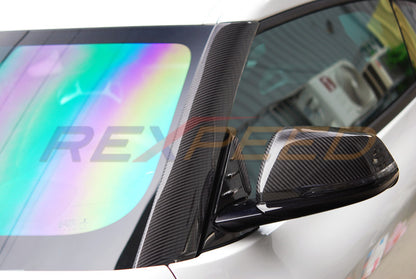 Rexpeed Dry Carbon A Pillar Cover Matte for Toyota Supra
