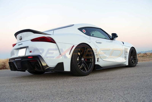 Rexpeed V2 CF Aero Kit Matte Splitter Skirts Spat for Supra