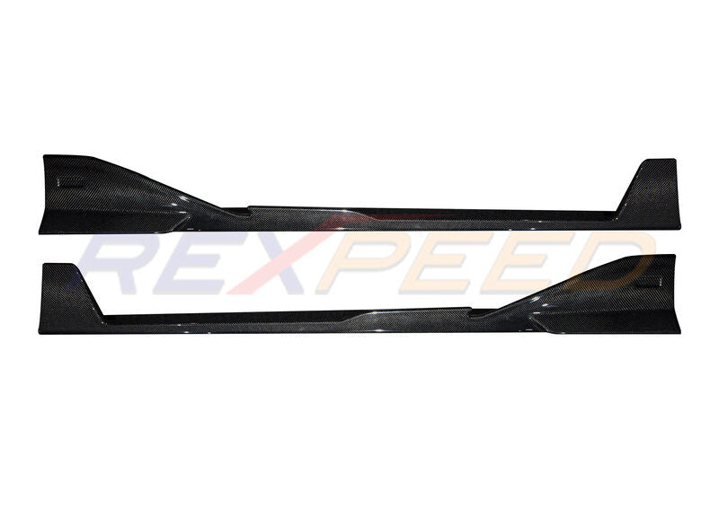 Rexpeed V10 Carbon Fibre Side Skirts for Toyota Supra A90