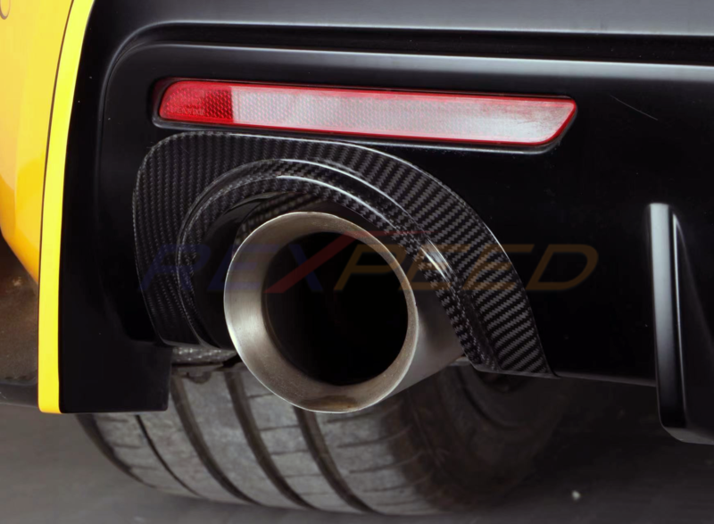 Rexpeed Dry Carbon Rear Bumper Exhaust Shield for Toyota Supra