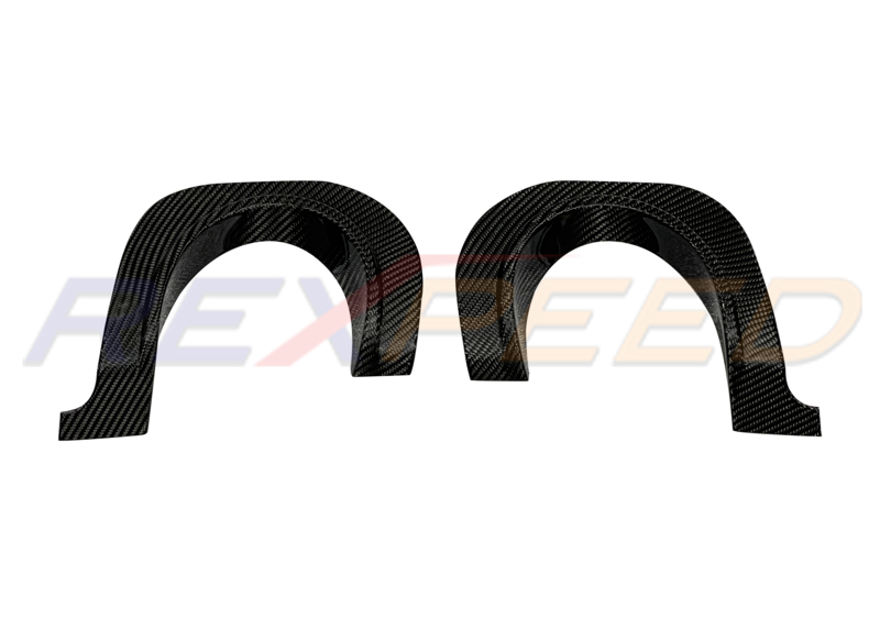 Rexpeed Dry Carbon Rear Bumper Exhaust Shield for Toyota Supra