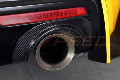 Rexpeed Dry Carbon Rear Bumper Exhaust Shield for Toyota Supra
