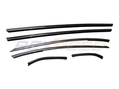 Rexpeed Carbon Fiber Door & Window Moulding Cover for Toyota Supra