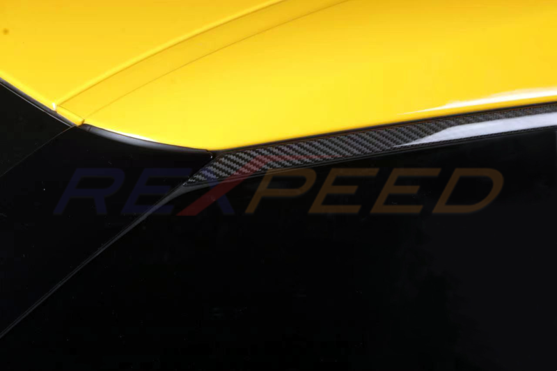 Rexpeed Carbon Fiber Door & Window Moulding Cover for Toyota Supra