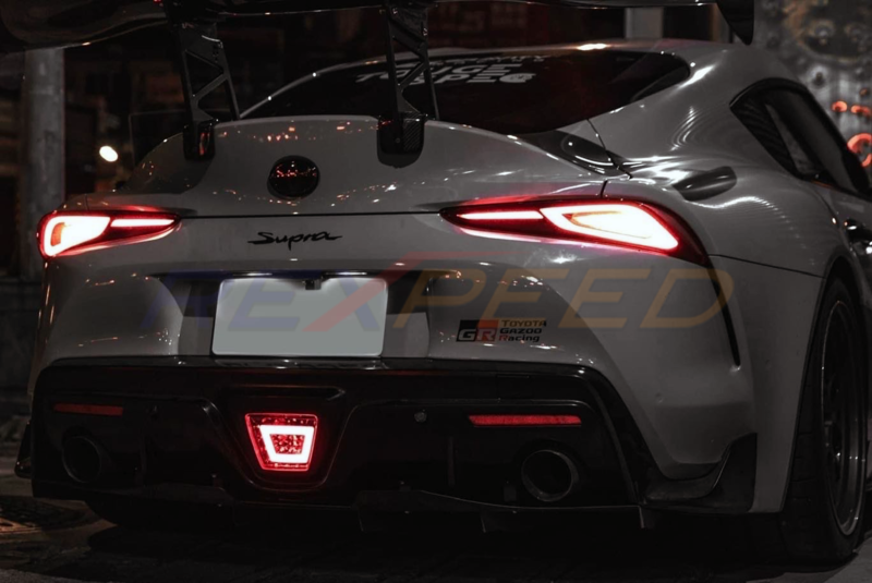 Rexpeed Supra GR Brake Light V2 Smoky Black Lens Red Tubes