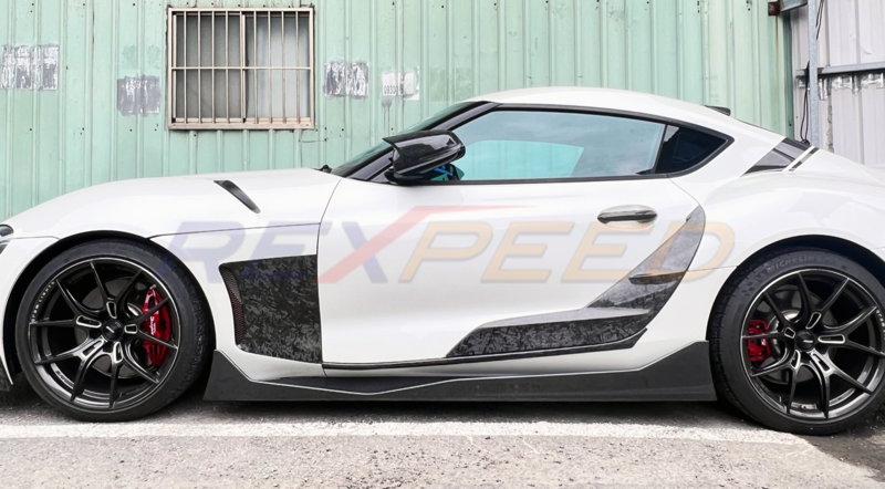 Rexpeed Carbon Fibre Side Skirts for Toyota Supra 2020+