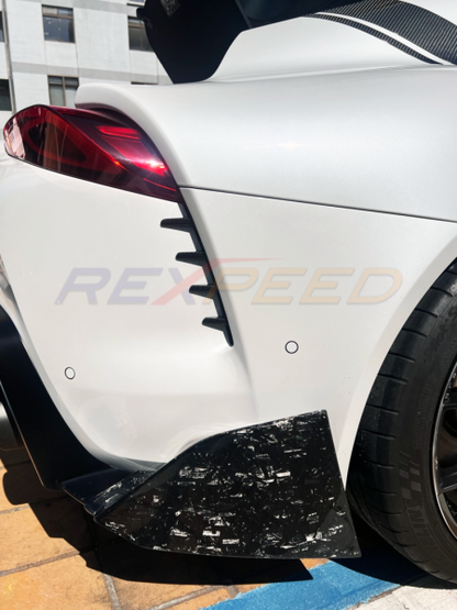 Rexpeed Supra GR Dry Carbon Rear Duct Cover Set 2-Piece