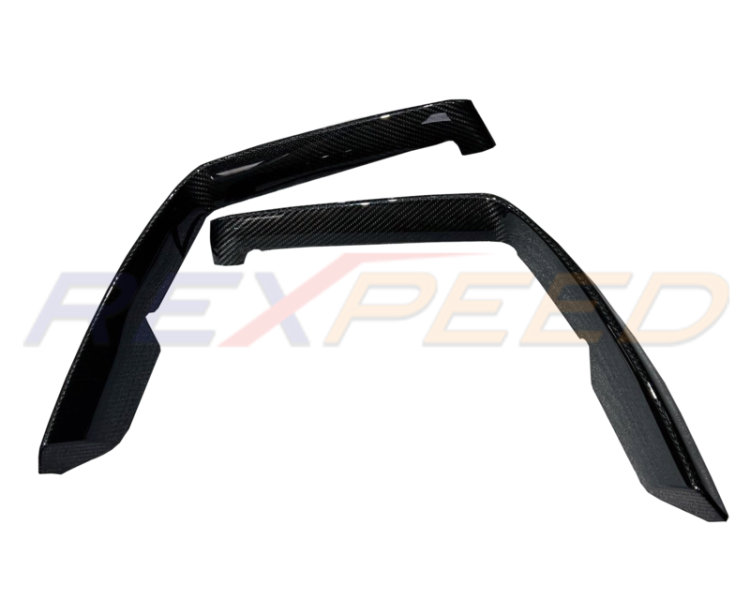Rexpeed Supra GR Dry Carbon Front Side Bumper Covers Matte
