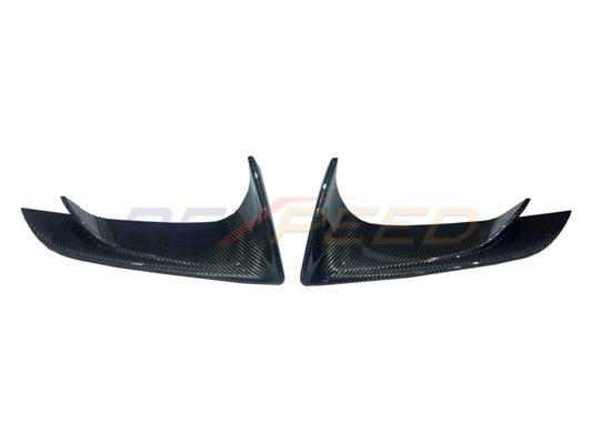 Rexpeed Dry Carbon Lower Front Bumper Covers Matte for Toyota Supra