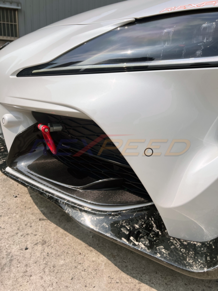 Rexpeed Dry Carbon Lower Front Bumper Covers Matte for Toyota Supra
