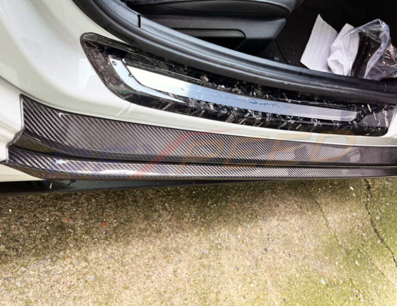 Rexpeed Carbon Fibre Door Sill Plate Gloss for Toyota Supra