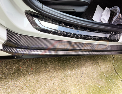 Rexpeed Carbon Fibre Door Sill Plate Matte for Toyota Supra