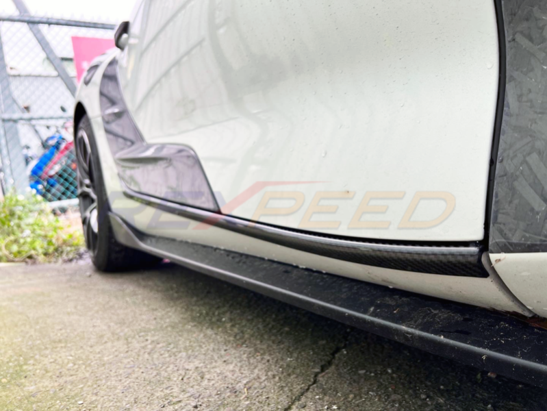 Rexpeed Carbon Fibre Door Sill Plate Matte for Toyota Supra