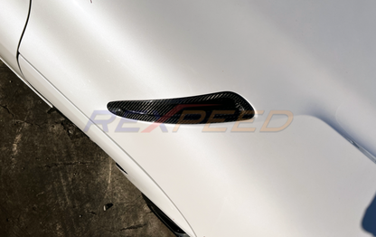 Rexpeed Supra GR Dry Carbon Hood Vent Covers Gloss