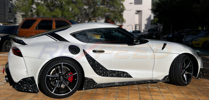 Rexpeed GR Carbon C-Pillar Decal Matte for Toyota Supra