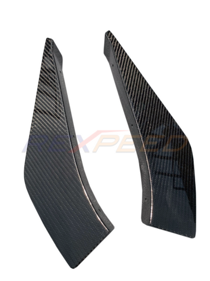 Rexpeed V5 Carbon Fibre Front Canards Gloss for Toyota Supra