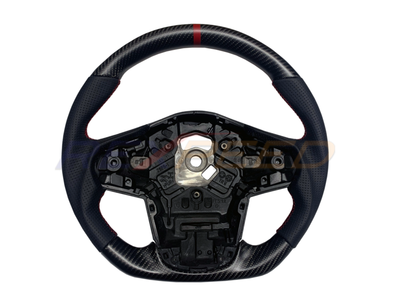 Rexpeed Carbon Fibre Leather Steering Wheel Gloss for Toyota Supra