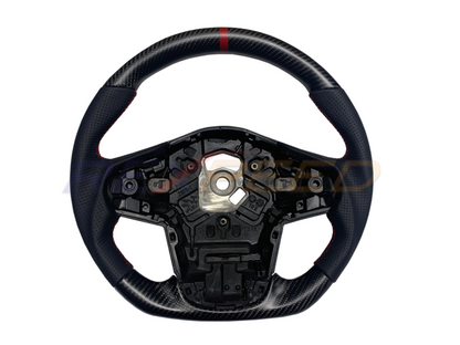 Rexpeed Carbon Fibre Leather Steering Wheel Gloss for Toyota Supra