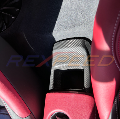 Rexpeed Supra GR Dry Carbon Storage Compartment Cover Matte