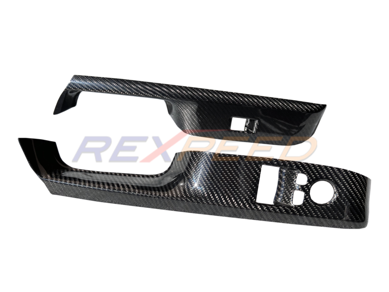 Rexpeed Supra GR Dry Carbon Window Switch Panel Cover Gloss