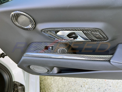 Rexpeed Dry Carbon Window Switch Panel Cover Matte for Toyota Supra